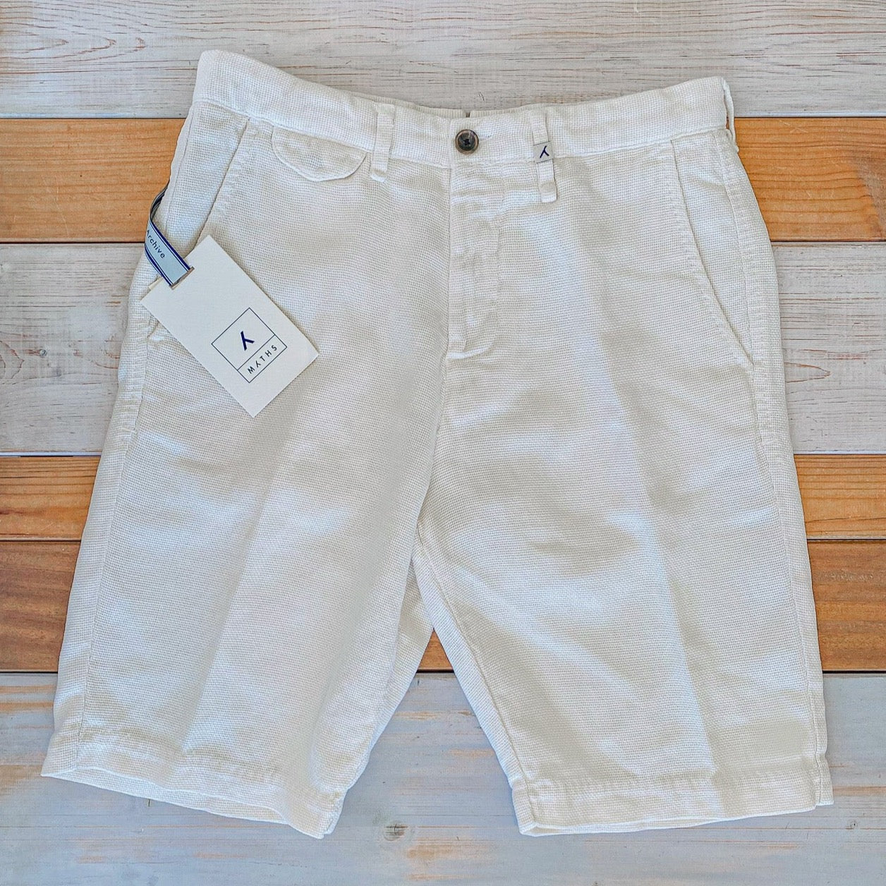 Bermuda Cotton Lino Avorio