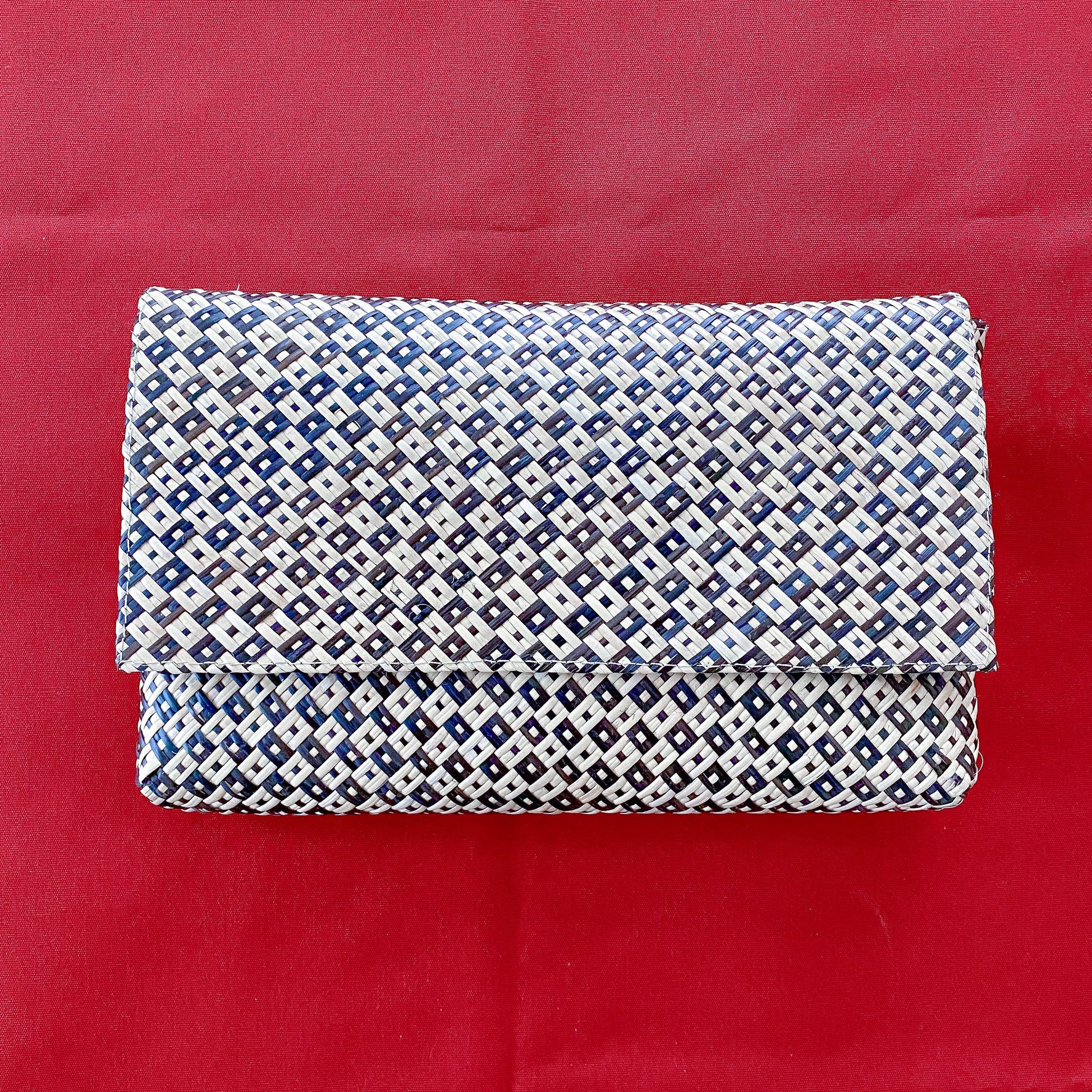 Chess Rattan Clutch