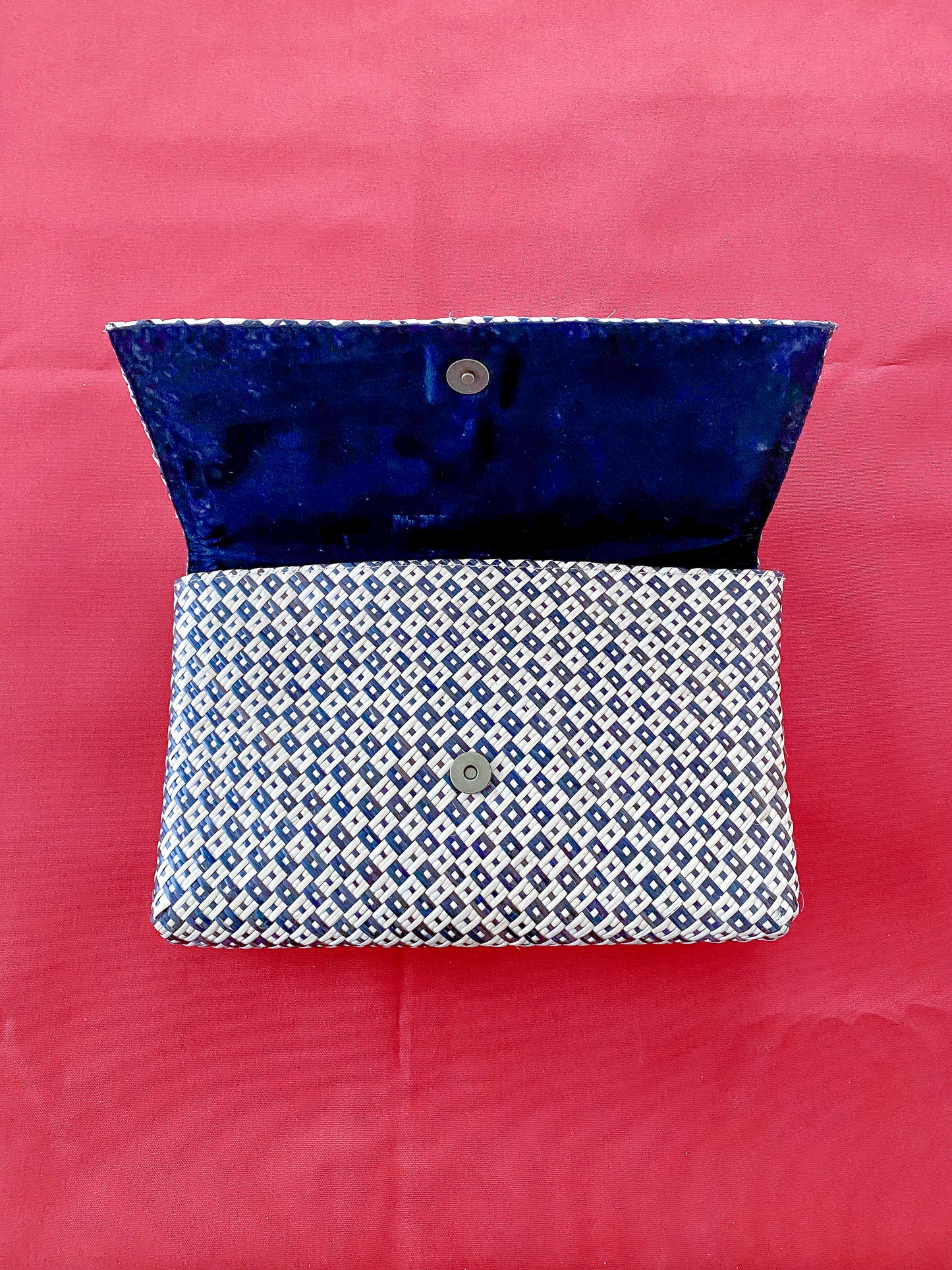 Chess Rattan Clutch