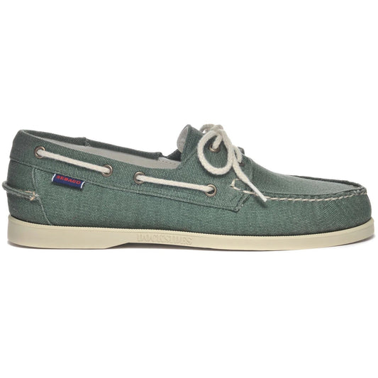 Dockside Portland Washed Canvas Green Military