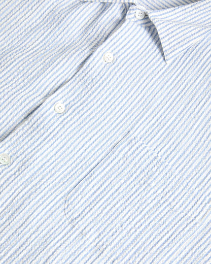 Roque Azure Stripes  Shirt