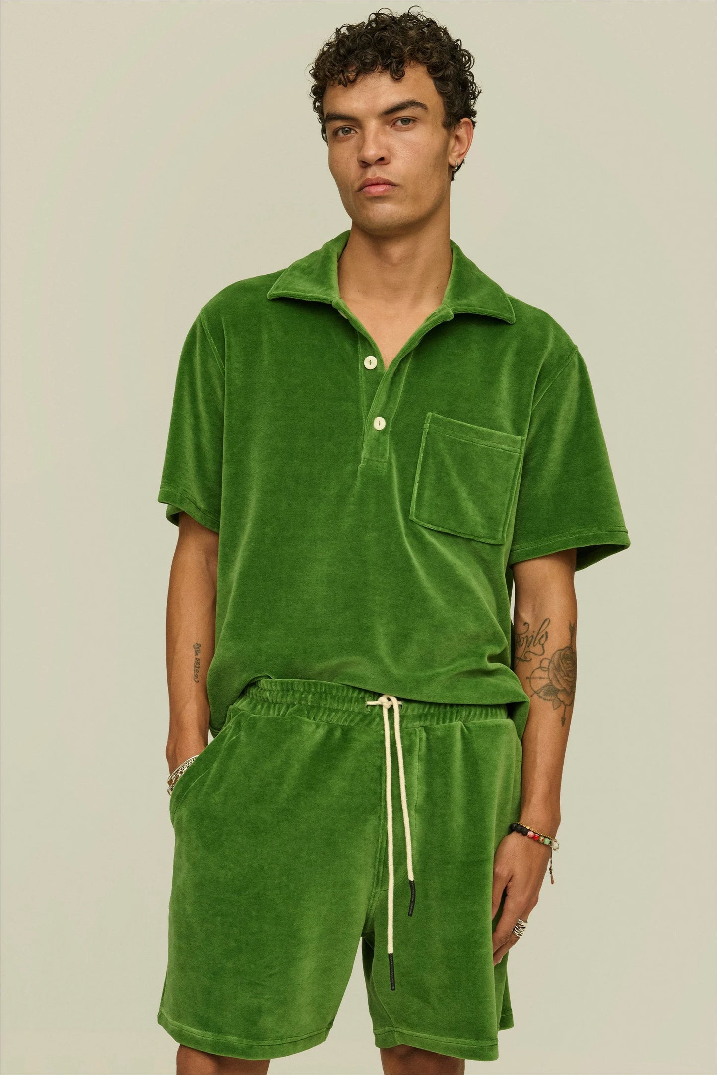 Penny Green Velour