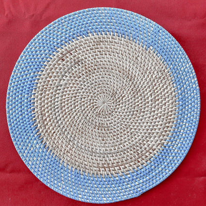 Placemat Round Azure