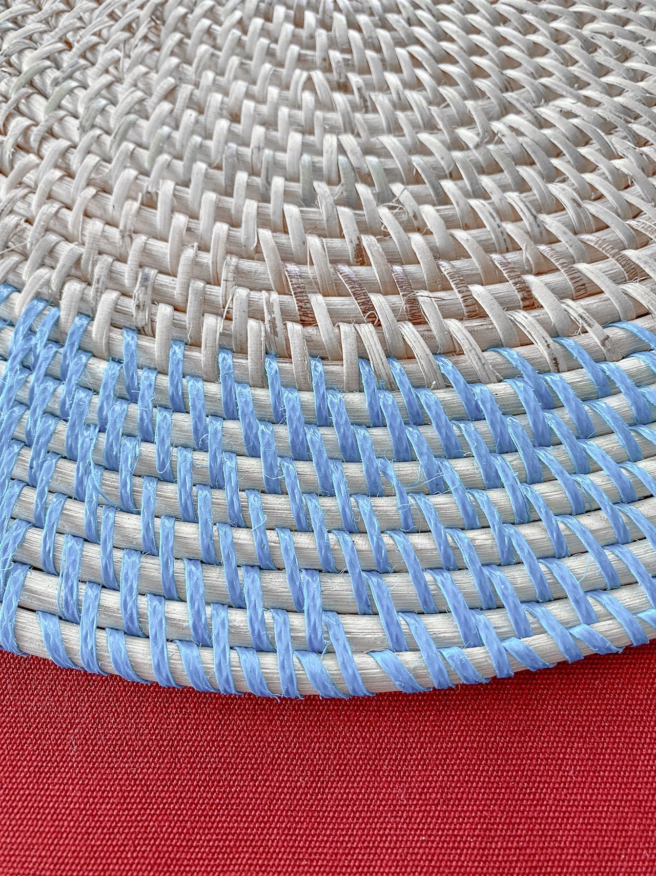 Placemat Round Azure