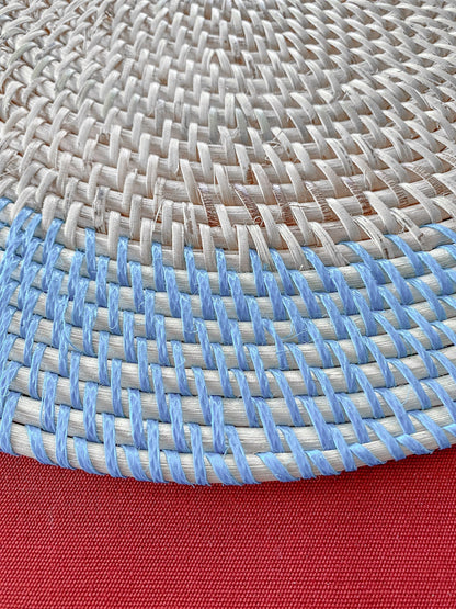 Placemat Round Azure